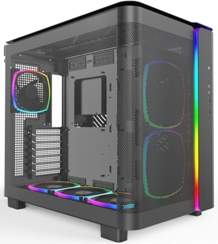 Корпус Montech King 95 Pro черный без БП ATX 7x120mm 2x140mm 2xUSB3.0 audio bott PSU фото 2