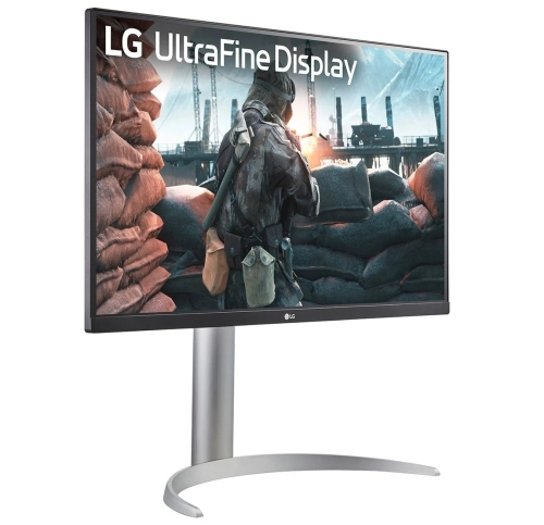 Монитор 27 LG 27UP650K-W/ LG 27UP650K-W 27 IPS monitor, 3840x2160, 400cd/m2, 16:9, 5мс (GtG), HDMIx2, DP, Headphone Out, 60Hz, 178/178, внешний БП, VESA 100x100, HAS 110mm, white/silver/black фото 4