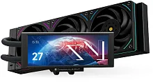 Система водяного охлаждения Thermalright Trofeo Vision 360 ARGB Soc-AM5/AM4/1200/1700/1851 черный 4-pin 27dB Al LCD Ret (T-VISION-360-BL-ARGB)