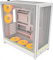 Корпус Montech HS01 PRO белый без БП ATX 5x120mm 2xUSB3.0 1xUSB3.1 audio (HS01 PRO WHITE)