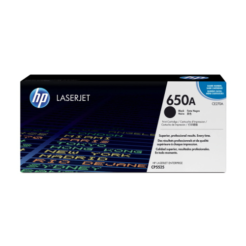 Картридж HP 650A, черный / 13500 страниц (CE270A)