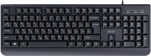 Клавиатура Acer OKW400 черный USB Multimedia (ZL.KBDEE.01C) кабель 1.8м