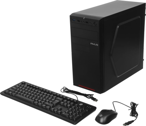 Компьютер Amur Нарвал B7I21 MT i5 12400 (2.5) 16Gb SSD512Gb UHDG 730 FreeDOS 2.5xGbitEth+1xGbitEth 500W мышь клавиатура черный (RUS) (2149657)