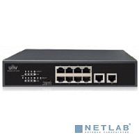 Uniview Коммутатор 10*100Mbps network ports (RJ45), including 8 PoE ports, IEEE802.3,IEEE802.3u,IEEE802.3az,IEEE802.3x,IEEE802.3af,IEEE802.3at, 2Gbps 1.49Mpps 2Mbit 8K 220mm x 150mm x 44mm(8.7"5.9"1.7 (NSW2010-10T-POE-IN)