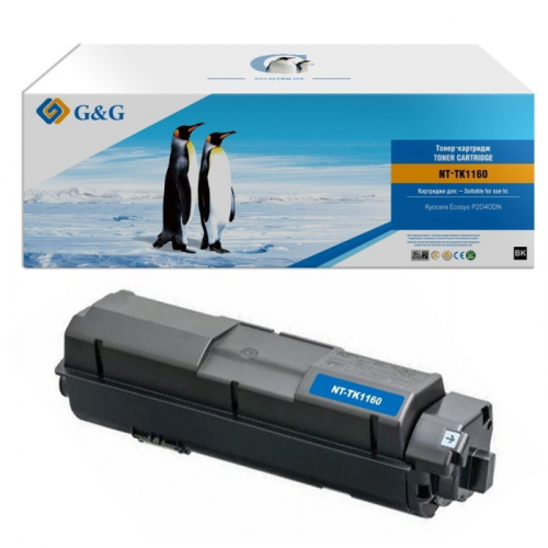 Картридж лазерный G&G NT-TK1160 черный 7200 страниц для Kyocera Ecosys P2040