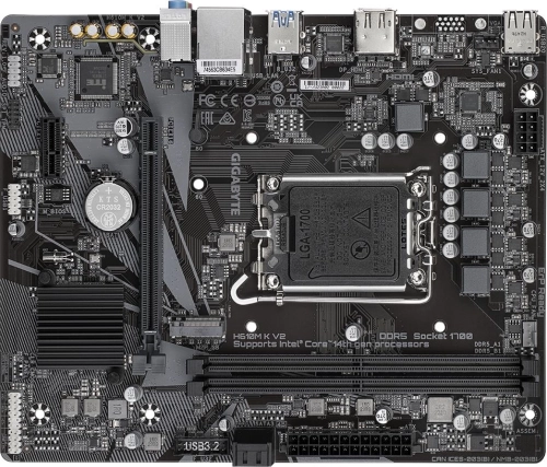 Материнская плата Gigabyte H610M K V2 Soc-1700 Intel H610 2xDDR5 mATX AC`97 8ch(7.1) GbLAN+HDMI+DP