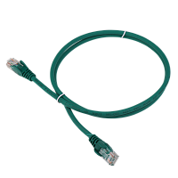 Патч-корд LANMASTER LSZH UTP кат.6, 0.3 м, зеленый (LAN-PC45/U6-0.3-GN)