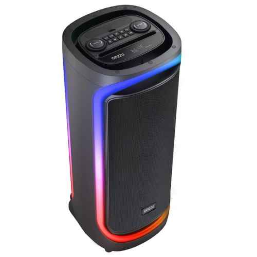Ginzzu GM-206 {BLUETOOTH (V5,0), встроенный аккумулятор Li-Ion,12В / 12000мАч, мощность по RMS 240Вт, 30Гц- 18кГ}