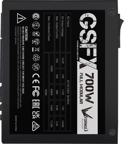 Блок питания Formula SFX 700W GSFX-700 80+ gold (20+4pin) APFC 80mm fan 6xSATA Cab Manag RTL фото 5