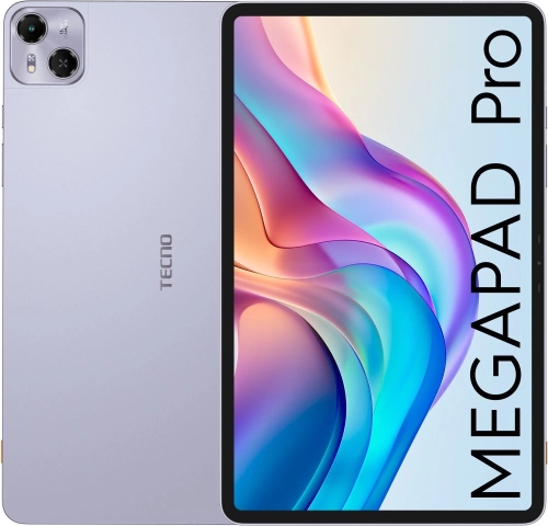 Планшет Tecno MegaPad Pro T1201 G100 (2.2) 8C RAM8Gb ROM256Gb 12 IPS 2000x1200 4G Android 14 фиолетовый 13Mpix 5Mpix BT WiFi microSD 1Tb 10000mAh (T1201 256+8 AURORA PURPLE)