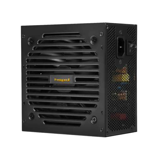 Блок питания/ Power Supply HSPD, 600W 80+ Bronze (ATX, 2.31, Semi-modular, 1x24(20+4)pin 550mm, 1xCPU*2 8(4+4)pin 600+150mm, 1xPCIe*2 8(6+2)pin 500+150mm, 2xSATA*3 400+150+150mm, 1xMOLEX4pin*3+FDD 400 (HSI-600BS-BK)