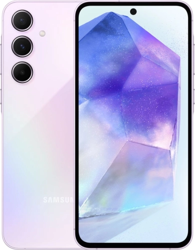 Смартфон Samsung SM-A556E Galaxy A55 5G 256Gb 8Gb лаванда моноблок 3G 4G 2Sim 6.6 1080x2340 Android 14 50Mpix 802.11 a/ b/ g/ n/ ac/ ax NFC GPS GSM900/ 1800 GSM1900 TouchSc Protect microSD max1024Gb (SM-A556ELVCSKZ)