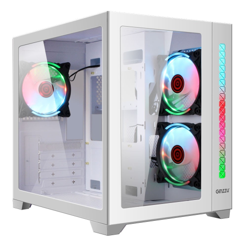 Ginzzu V450 RGB Белый CRC6 FAN12CM RGB*3