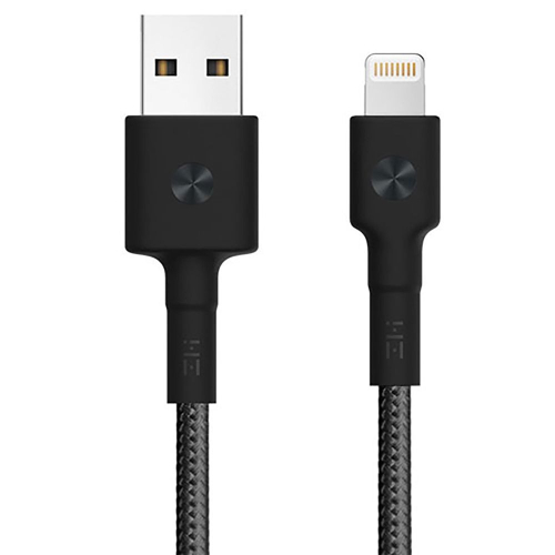 USB кабель ZMI USB cable (MFi certified 200cm PP braided Lightning cable)black (ZMKAL881CNBK)