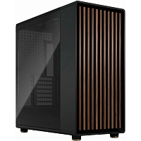 Корпус без блока питания/ Fractal Design North XL TG Dark Tint, Full-Tower, 3x140mm E-ATX, ATX, mATX, mITX Wood panel, Charcoal Black (FD-C-NOR1X-02)