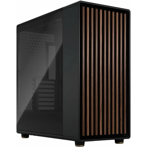 Корпус без блока питания/ Fractal Design North XL TG Dark Tint, Full-Tower, 3x140mm E-ATX, ATX, mATX, mITX Wood panel, Charcoal Black (FD-C-NOR1X-02)