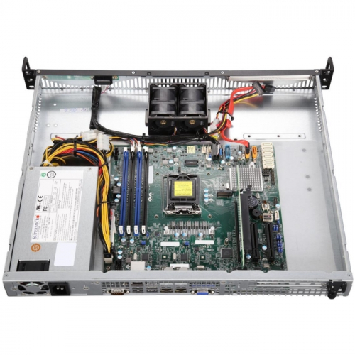 Серверная платформа Supermicro SuperServer 5019S-ML/ noCPU (up 1)/ noRAM (up x4)/ noHDD(up 2 LFF)/ Int. RAID (0/1/5/10)/ 2x GbE/ 1 x350W (up 2) (SYS-5019S-ML) фото 3