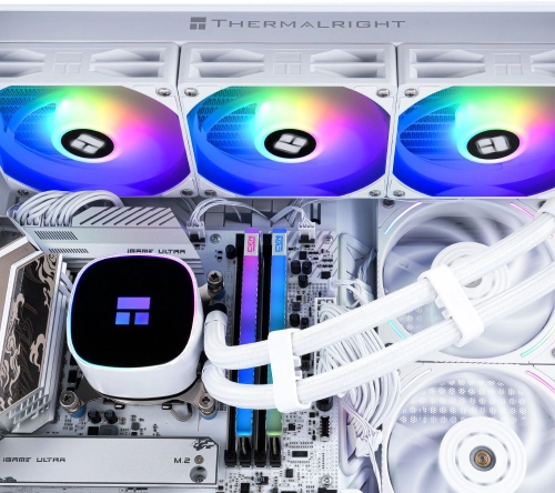 Система водяного охлаждения Thermalright Frozen Horizon 360 V2 ARGB Soc-AM5/AM4/1200/1700/1851 белый 4-pin 29.5dB Al Ret (F-HORIZON-360-WH-V2) фото 6