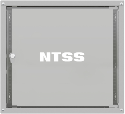 Шкаф коммутационный NTSS Lime (NTSS-WL9U5560GS) настенный 9U 550x600мм пер.дв.стекл несъемн.бок.пан. 30кг серый 110град. IP20 сталь