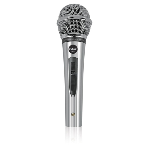 Микрофон проводной BBK CM131 5м серебристый (CM131 (S))