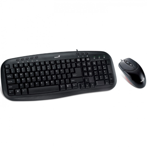 Клавиатура и мышь Genius Smart KM-200 Wired, Black, USB (31330003402) фото 2