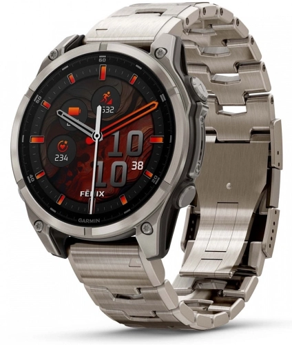 Смарт-часы Garmin Fenix fenix 8 47mm 47мм 1.4 AMOLED корп.серый рем.серый разм.брасл.:125-210мм (010-02904-40)