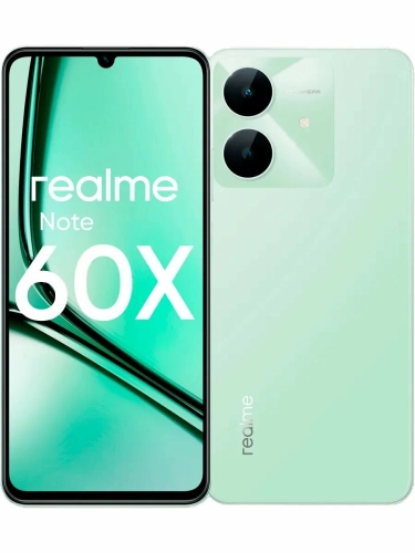 Смартфон Realme RMX3938 Note 60х 64Gb 3Gb зеленый моноблок 3G 4G 2Sim 6.74