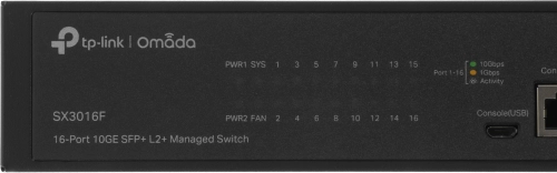 Коммутатор TP-Link (SX3016F) Коммутатор TP-Link SX3016F (L2+) 16SFP+ управляемый фото 6