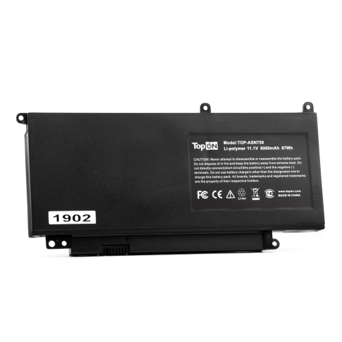 Аккумулятор для ноутбука Asus N750JK 11.1V 6060mAh PN: C32-N750 (TOP-ASN750)