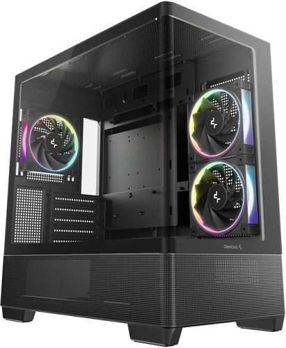 Корпус Deepcool CG380U 3F черный без БП mATX 6x120mm 3x140mm 2xUSB3.0 audio bott PSU (R-CG380U-BKAGM3-G)