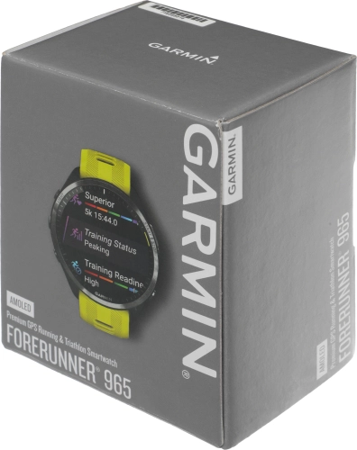 Смарт-часы Garmin Forerunner 965 47мм 1.4 AMOLED корп.черный рем.черный/желтый разм.брасл.:135-205мм (010-02809-12) фото 11