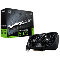 Видеокарта MSI RTX5070 SHADOW 2X OC 12GB GDDR7 192bit 3xDP HDMI 2FAN RTL (RTX 5070 12G SHADOW 2X OC)