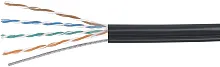 Кабель информационный Cabeus UTP-4P-Cat.5e-SOLID-OUT-PE-UV-100 кат.5E U/ UTP 4 пары PE внешний 100м черный (2175549) (2175549#MLN)