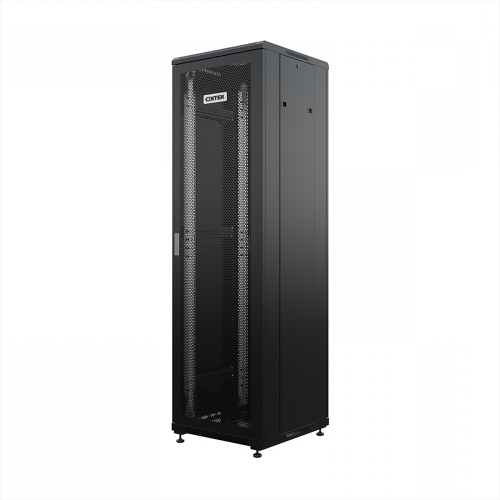 Шкаф напольный универсальный серверный ONTEK TC 32U 600х600мм, 4 профиля 19, двери перфорированная и перфорированная, боковые стенки съемные (TC32U66PPDRSWAS-9005)