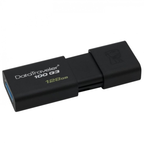 Флеш накопитель Kingston 128GB DataTraveler 100 G3 USB 3.0 Black (DT100G3/128GB)
