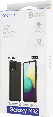 Чехол (клип-кейс) Samsung для Samsung Galaxy M32 araree M cover черный (GP-FPM325KDABR)