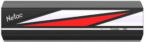 Netac ZX20L 1TB USB 3.2 Gen 2 Type-C External SSD, R/ W up to 2000MB/ 1800MB/ s, with USB C to A cable and 20Gbps USB C to C cable, 5Y wty (NT01ZX20L-001T-32BK)