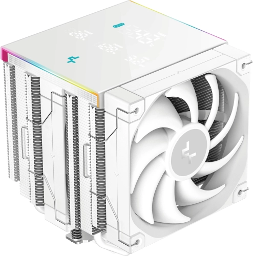 Устройство охлаждения(кулер) Deepcool AK620 Digital Pro Wh Soc-AM5/AM4/1151/1200/2066/1700 белый 4-pin 25dB Al+Cu LCD 260W 1491gr Ret (R-AK620-WHAPMN-G)