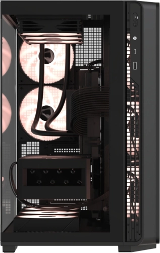 Корпус Formula Crystal Z7 черный без БП ATX 11x120mm 4x140mm 1xUSB3.0 1xUSB3.1 audio bott PSU (CRYSTAL Z7 B) фото 2