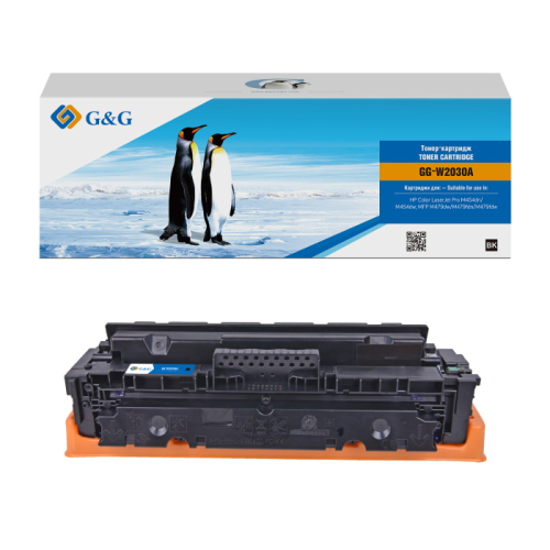 Картридж G&G GG-W2030A черный 2400 страниц для HP Color LaserJet Pro M454dn/ dw, MFP479dw/ fdn/ fdw