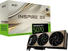 Видеокарта MSI PCI-E 5.0 RTX 5070 12G INSPIRE 3X NVIDIA GeForce RTX 5070 12Gb 192bit GDDR7 2512/28000 HDMIx1 DPx3 HDCP Ret