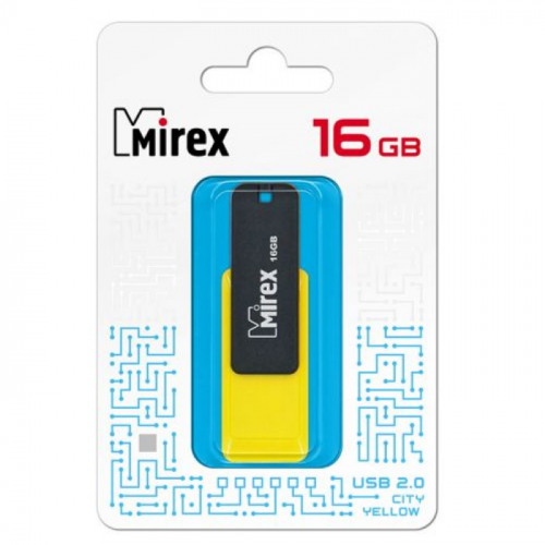Флеш накопитель 16GB Mirex City USB 2.0 (13600-FMUCYL16) фото 2