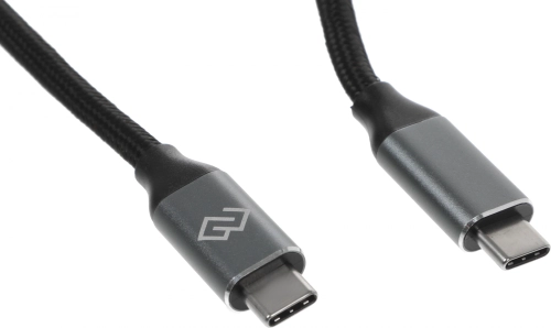 Кабель Digma D-TYPE-C-USB3.2-100W-4K-1.5M USB Type-C (m)-USB Type-C (m) 1.5м черный
