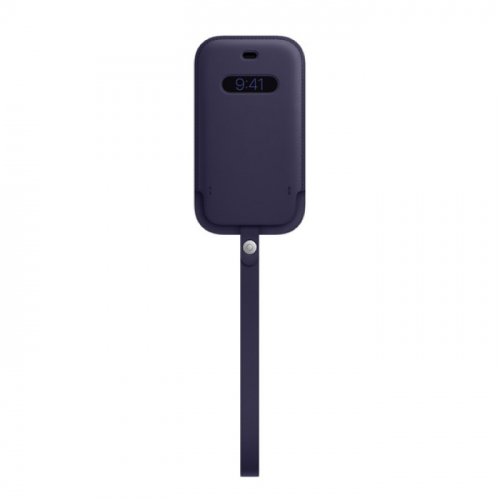 Кожаный чехол-конверт Apple MagSafe для iPhone 12 mini темно-фиолетового цвета (MK093ZE/A)