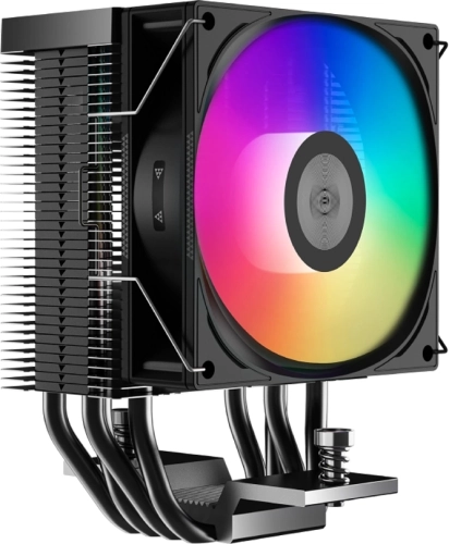 Устройство охлаждения(кулер) PcCooler R400 ARGB Soc-AM5/AM4/1200/1700/1851 черный 4-pin 18-30dB Al+Cu 180W Ret (R400-BKAWYX-US) фото 7