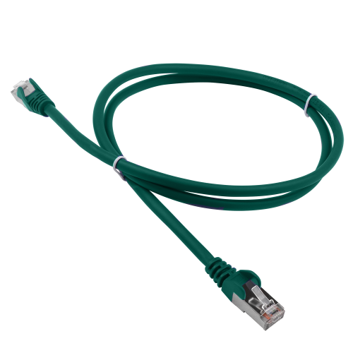Патч-корд RJ45 - RJ45, 4 пары, FTP, категория 5е, 15 м, зеленый, LSZH, LANMASTER LAN-PC45/S5E-15-GN