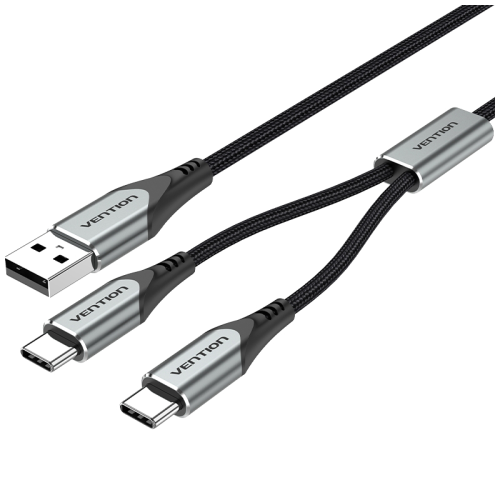 Кабель Vention USB-CM х 2/ USB 2.0 AM - 1м. (CQOHF)