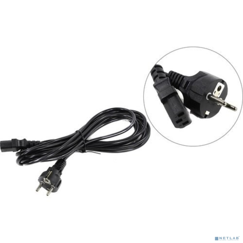 Exegate ES280997RUS Кабель питания ExeGate Special PC-5S (Евровилка Schuko-]С13) 3*0.5mm2, CCA, черный, 5м.