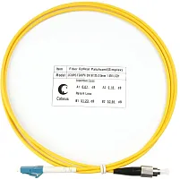 Патч-корд Cabeus FOP(S)-9-LC-FC-1,5M 1x9/125 OS2 LC-FC 1.5м LSZH желтый