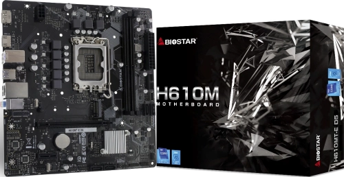 Материнская плата Biostar H610MT-E D5 Soc-1700 Intel H610 2xDDR5 mATX AC`97 8ch(7.1) GbLAN+HDMI+DP фото 2